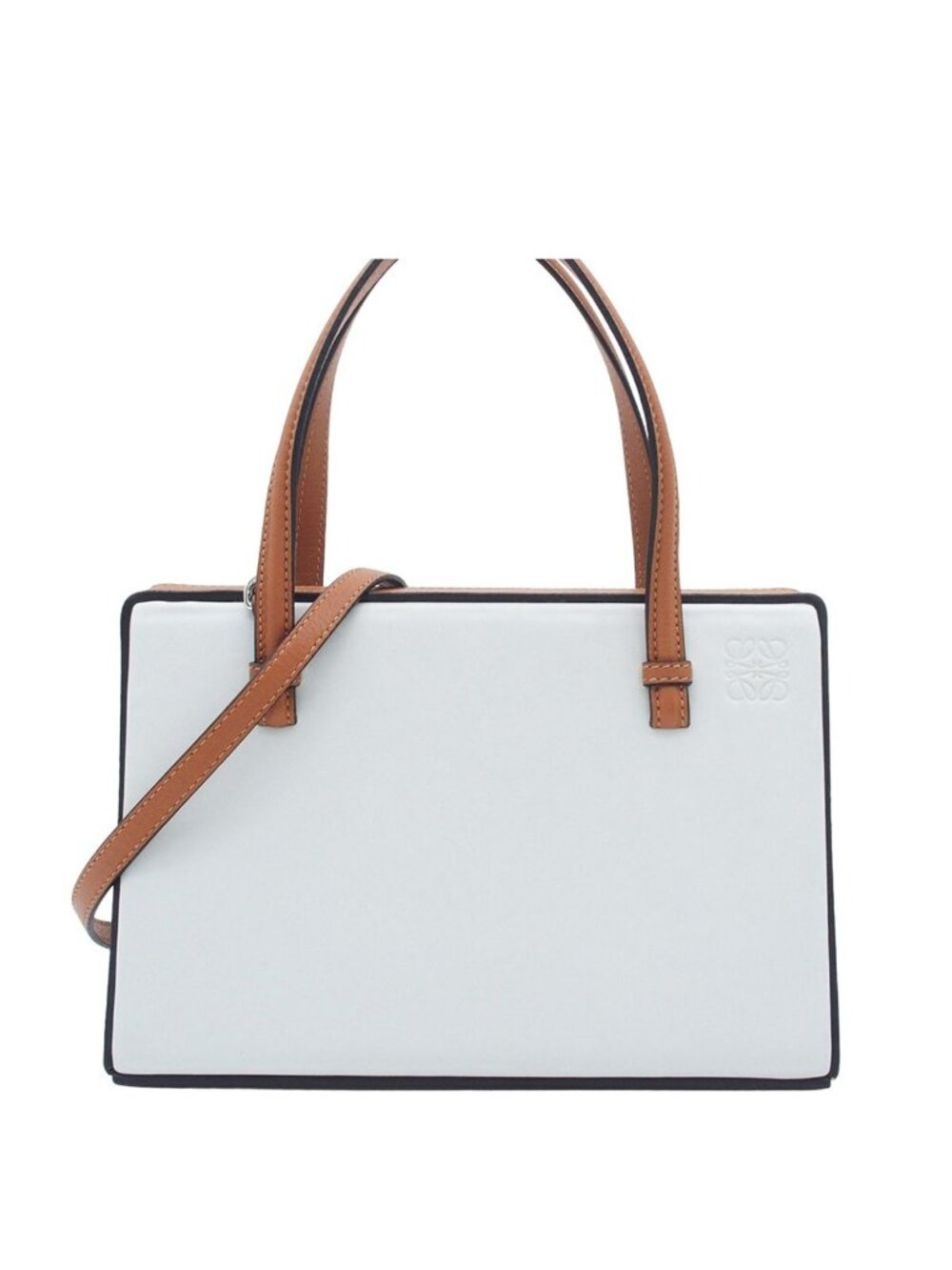 Loewe Postal 309.56 Light Blue Calfskin 2-Way Shoulder Bag